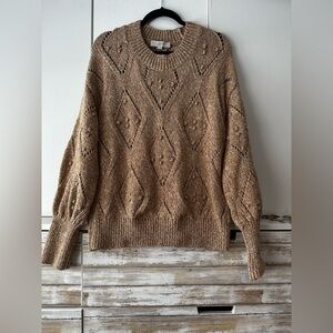 Cozy Brown Knit Sweater